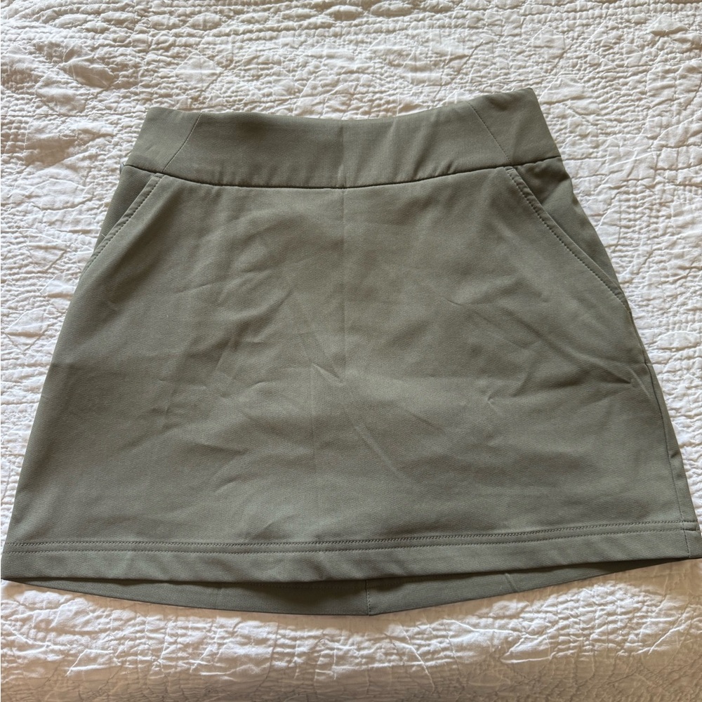 Columbia Green Mini A-line Skirt Casual